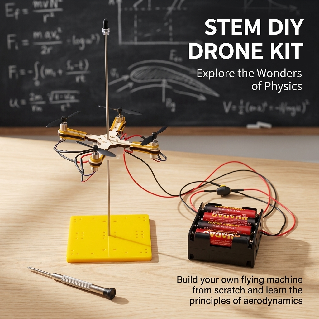 Kids Toys Helicopter - DIY Assemble Drone Helicopter Physics Exploration