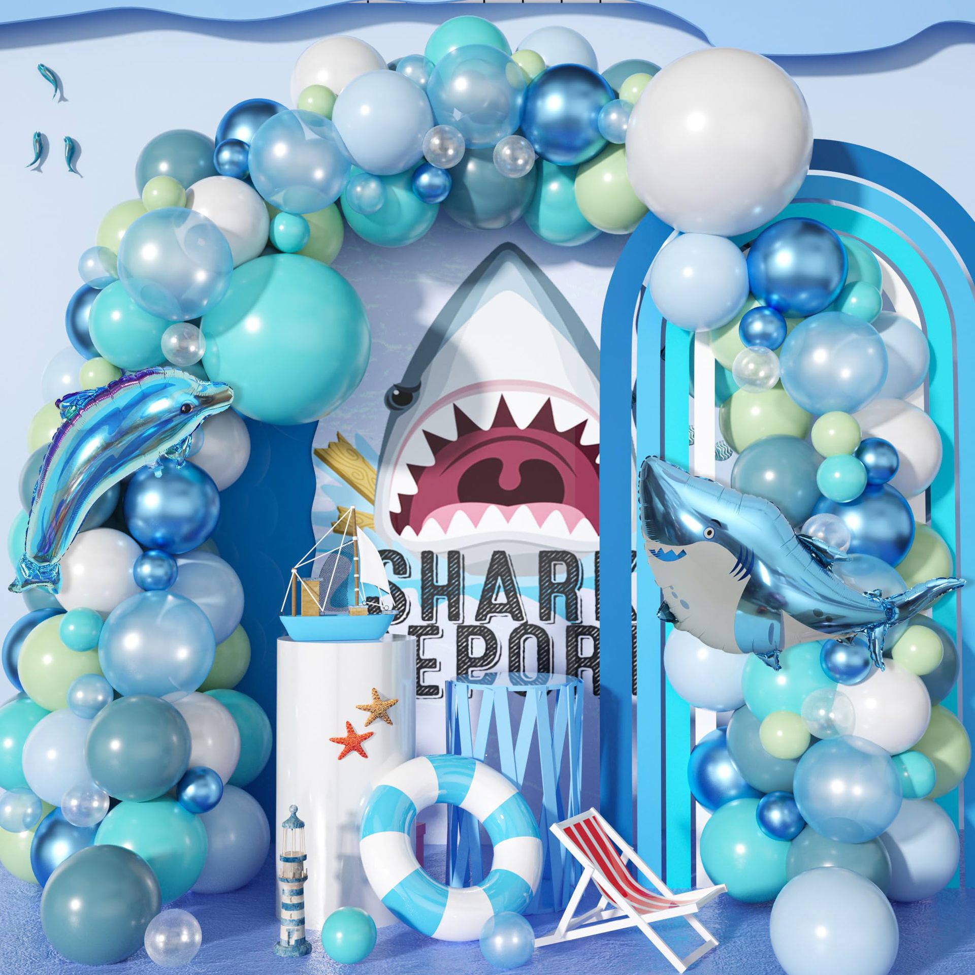 Water Balloon Set - 101Pcs A set of Ocean themed
