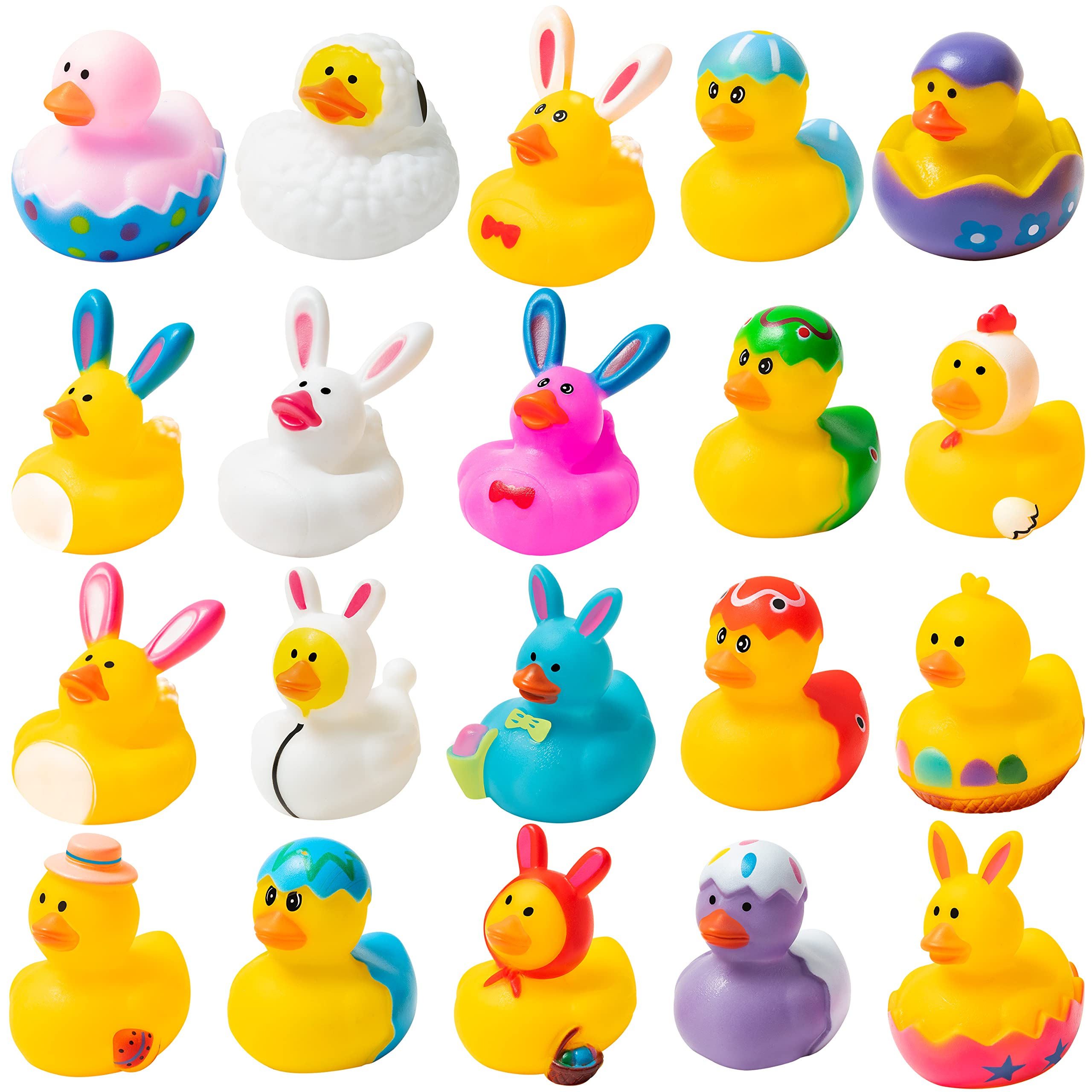 Rubber Duck Bath - 12pcs Easter Rubber Ducks, 2.1Inch Bunny
