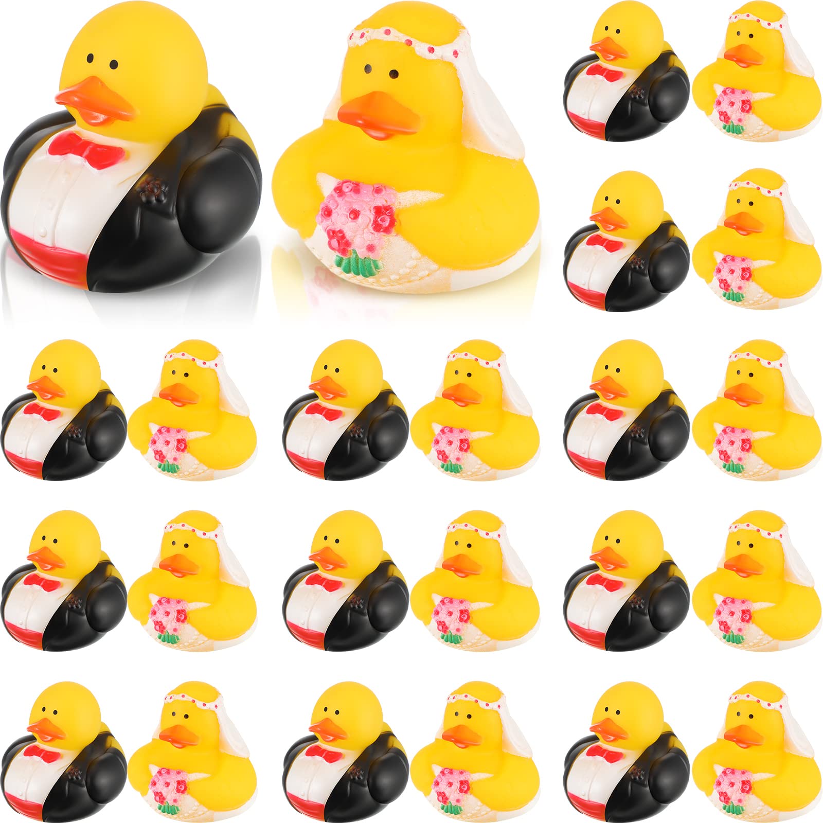 Rubber Duck Bath - 24/48 Pcs Wedding Rubber Ducks Bride