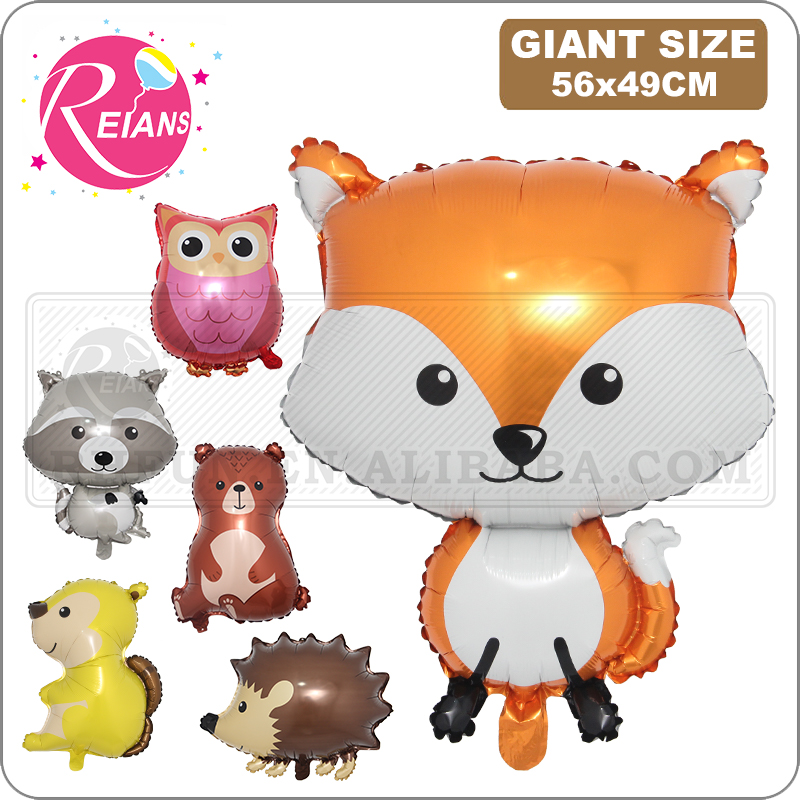 Water Balloon Set - Forest Animal Foil Balloons Fox Hedgehog