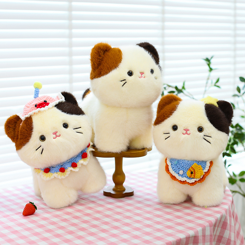 Cute Tricolor Cat Plush Toy Ca - Popular Kids Xmas Toys recensione e prezzo