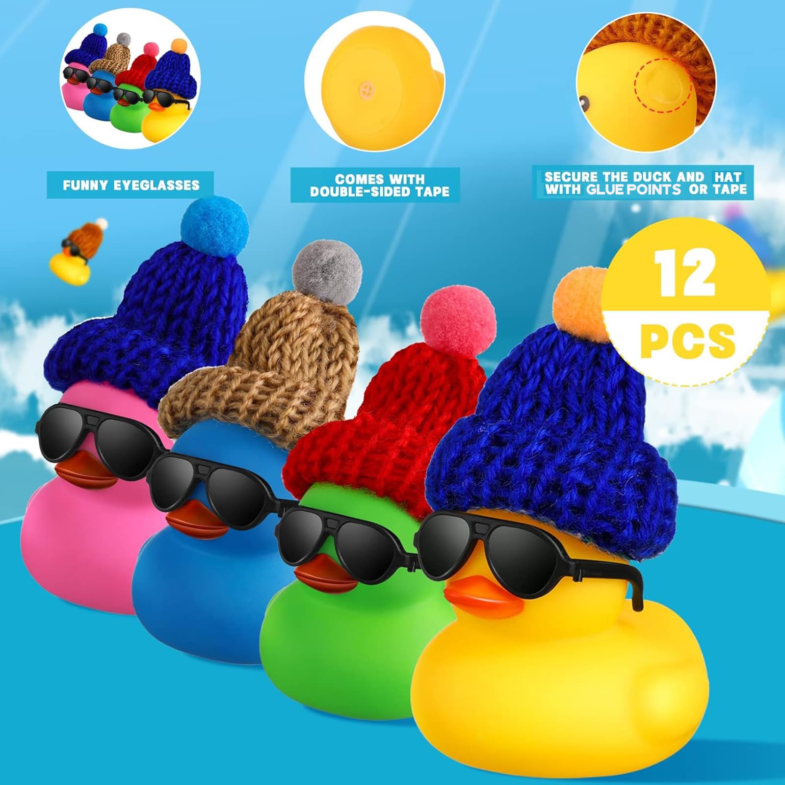 Mini Rubber Ducks with Sunglas - Rubber Duck Bath recensione e prezzo