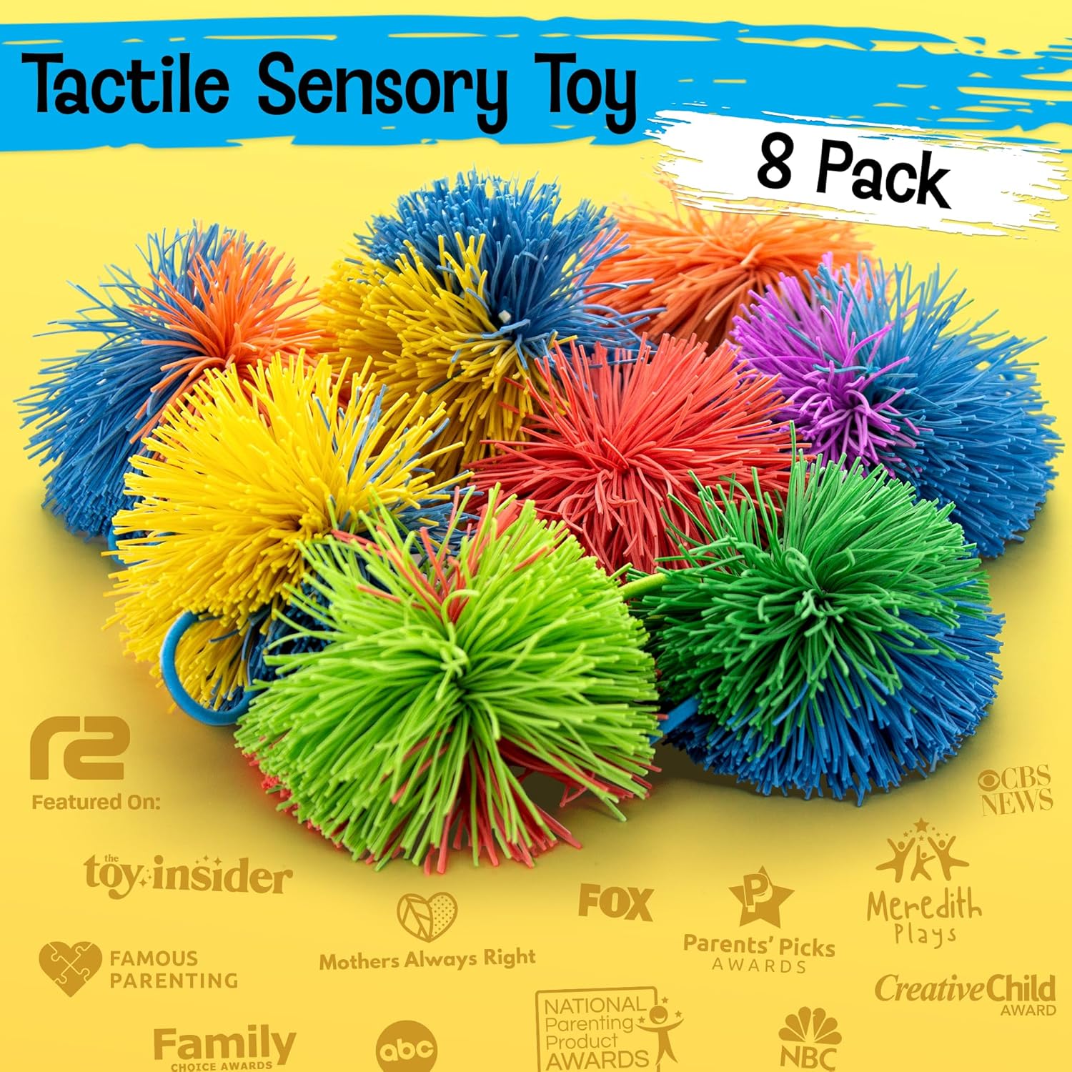 8 Pack Stringy Sensory Balls - - Kids Toys Basket recensione e prezzo
