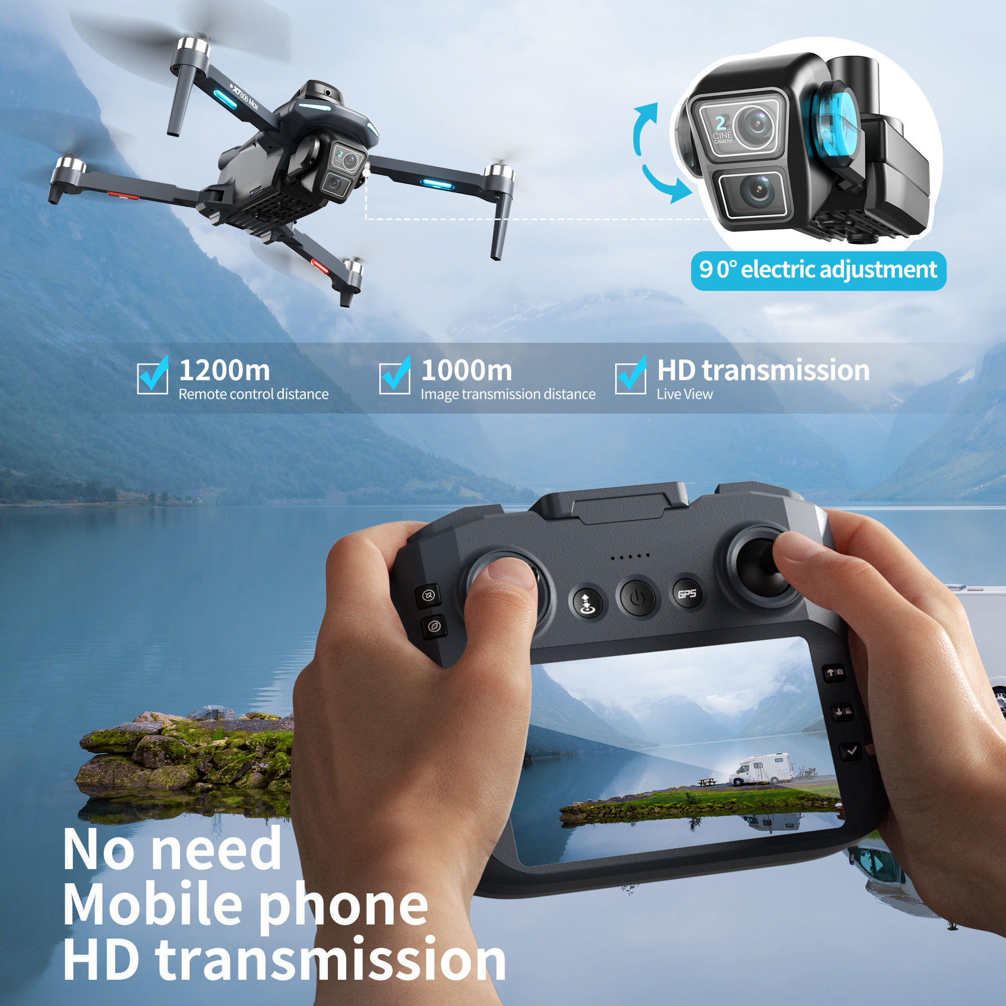 XT606 MAX GPS NEW Drone 8k Pro - Xiaomi Kids Toys recensione e prezzo
