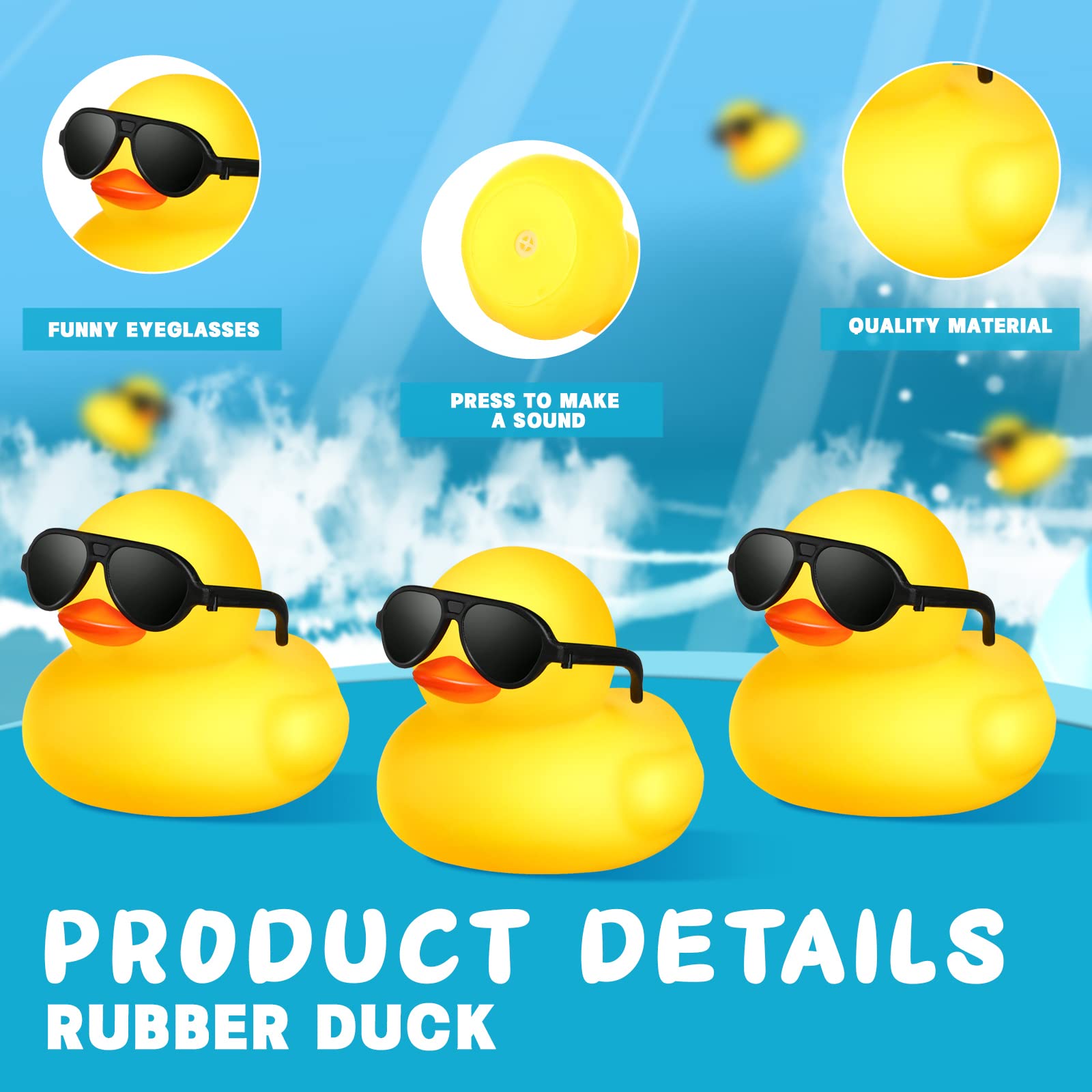 1-100pcs Yellow Mini Rubber Du - Rubber Duck Bath recensione e prezzo