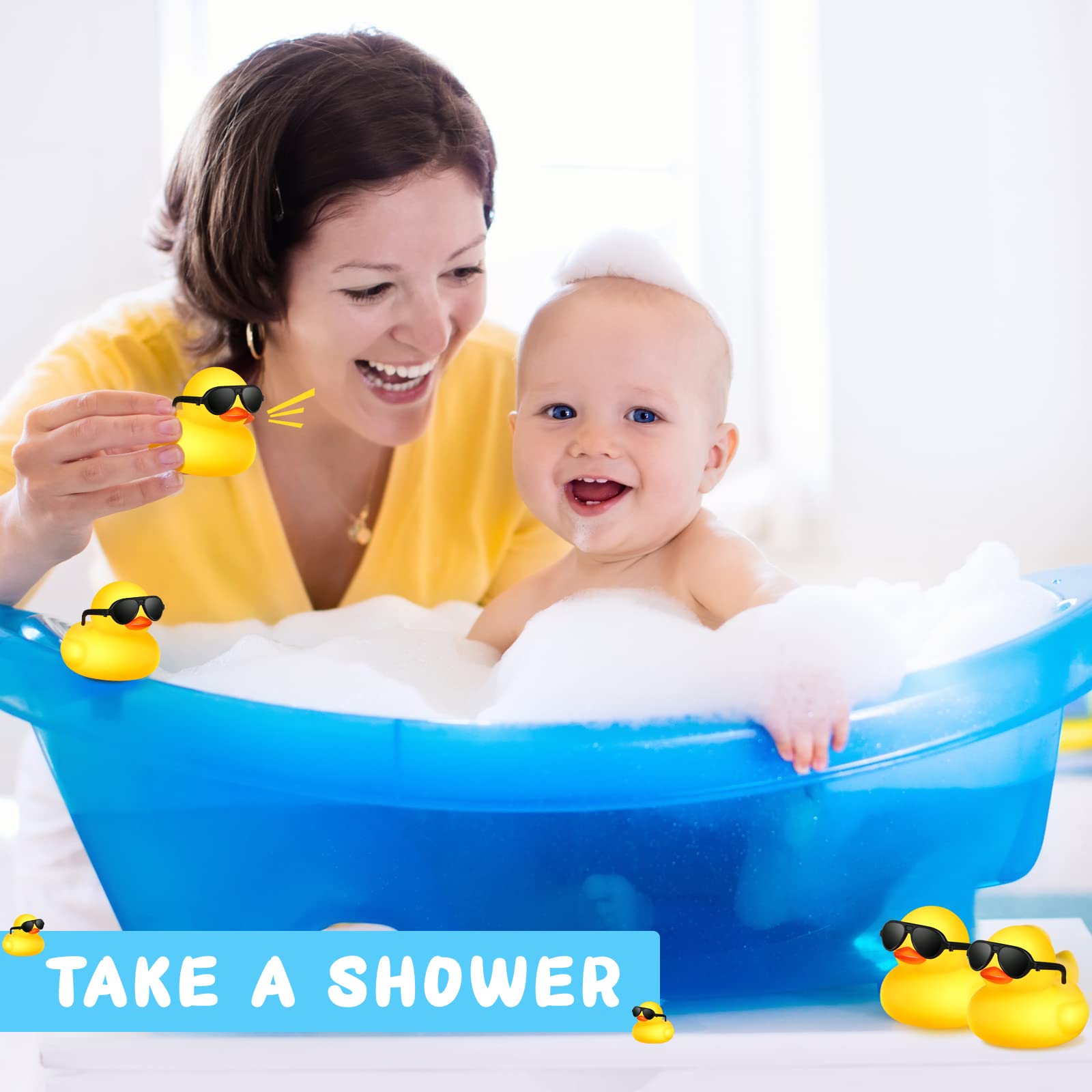 1-100pcs Yellow Mini Rubber Du - Rubber Duck Bath recensione e prezzo