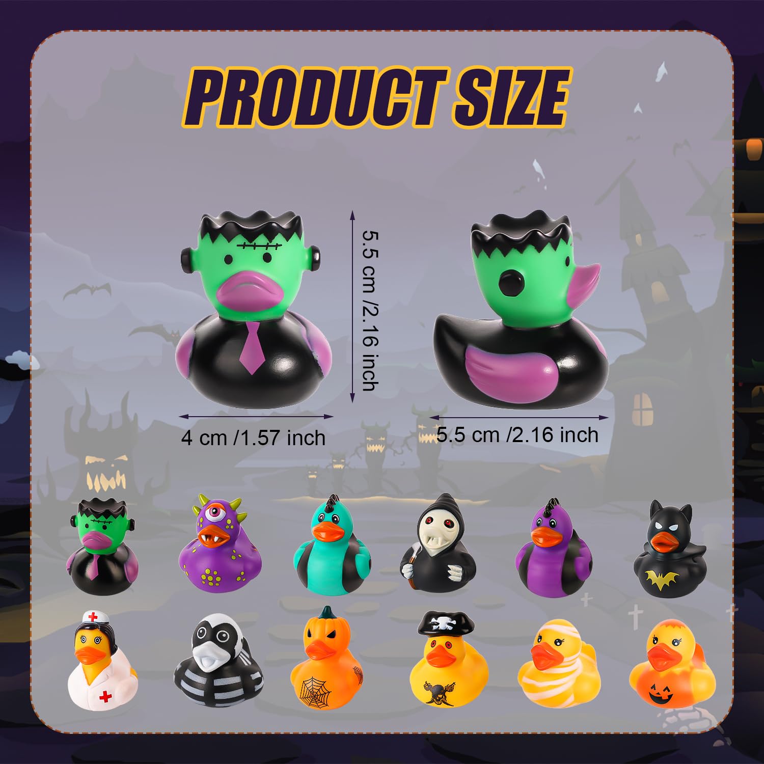 50/100PCS Halloween Rubber Duc - Rubber Duck Bath recensione e prezzo