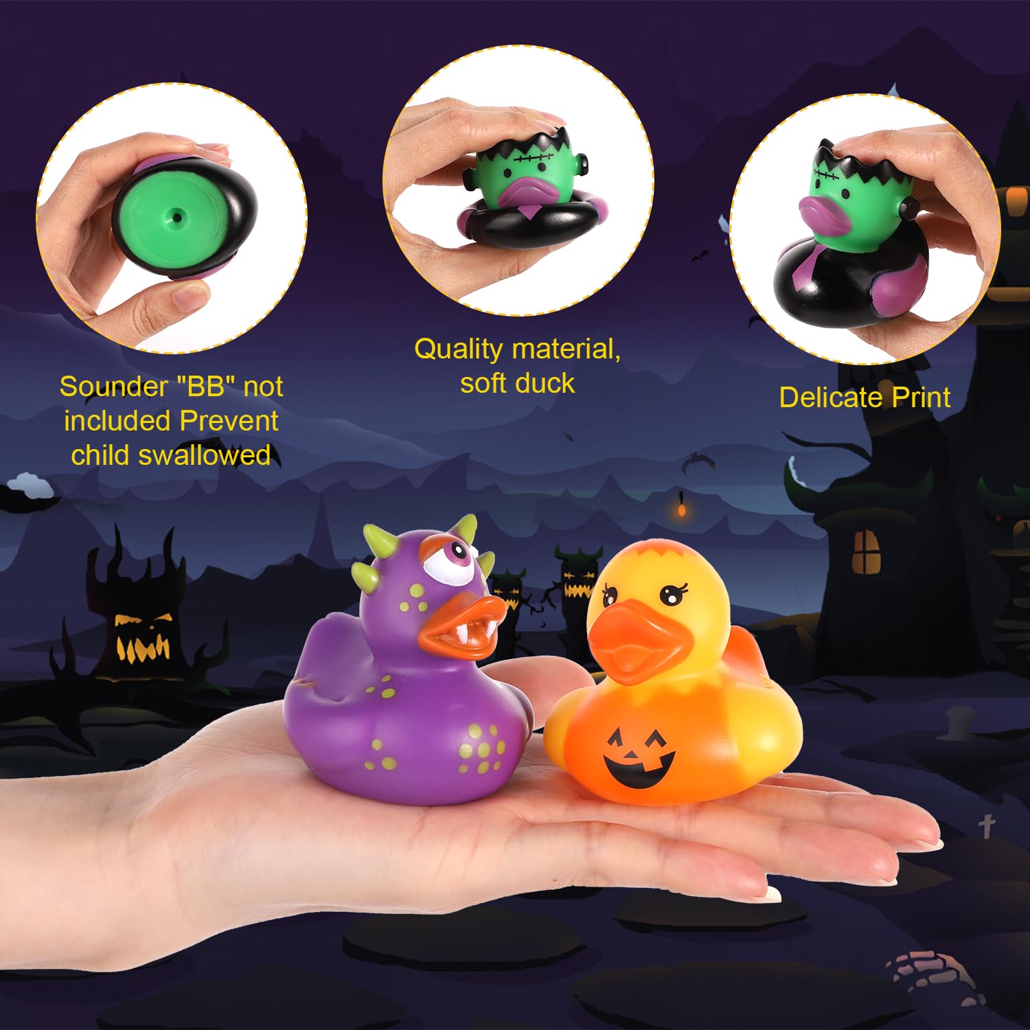 50/100PCS Halloween Rubber Duc - Rubber Duck Bath recensione e prezzo