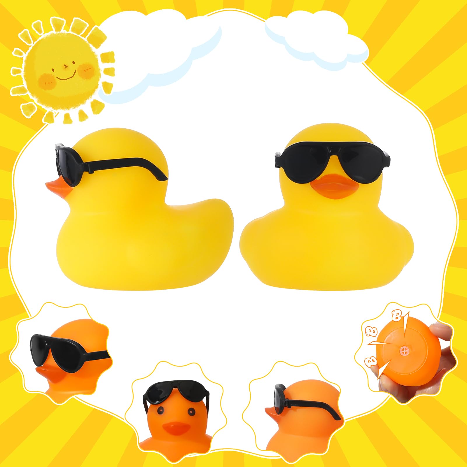 6/12/24/48PC Black  Rubber Duc - Rubber Duck Bath recensione e prezzo