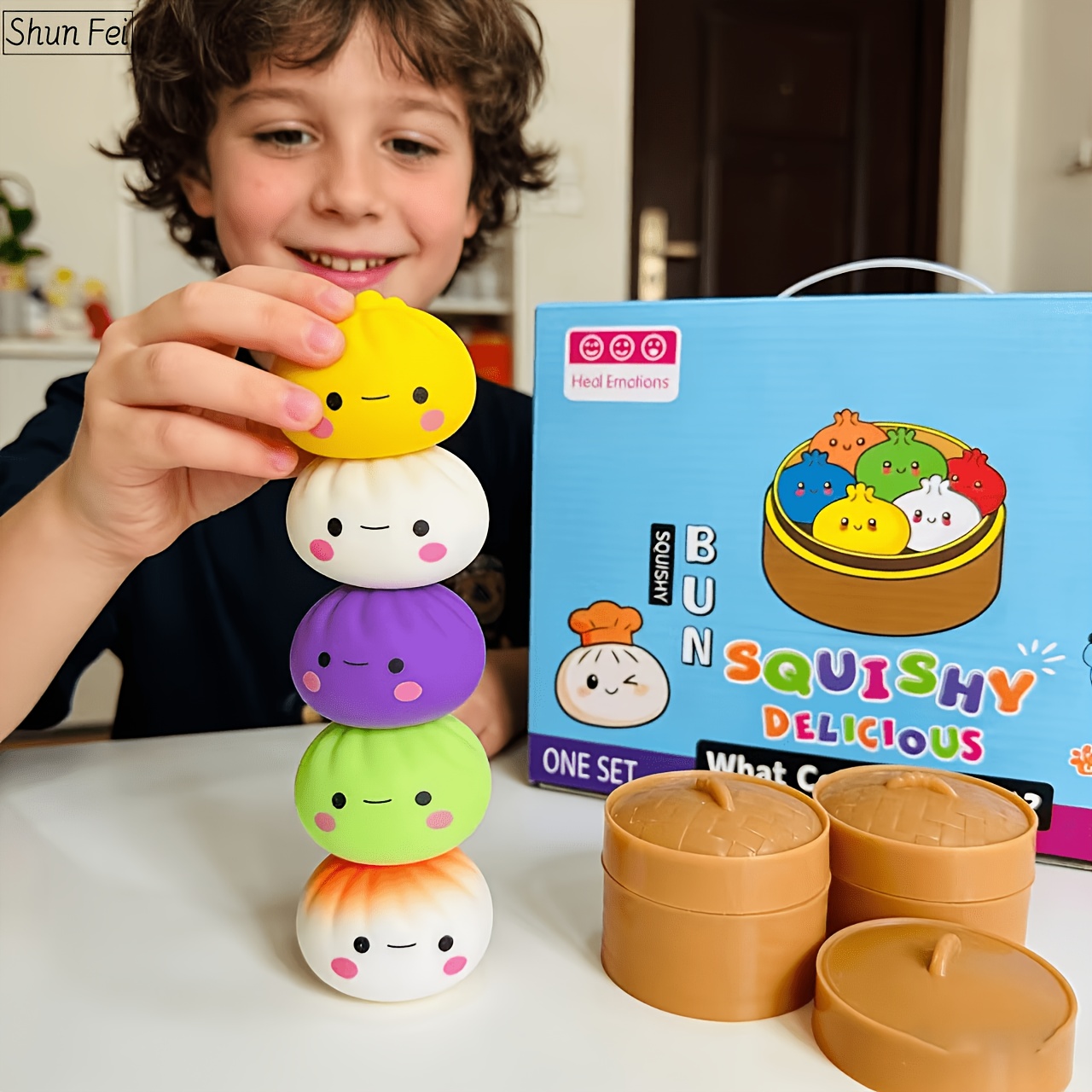 1PC Colorful Steamed Bun Squis - Kids Toys Basket recensione e prezzo