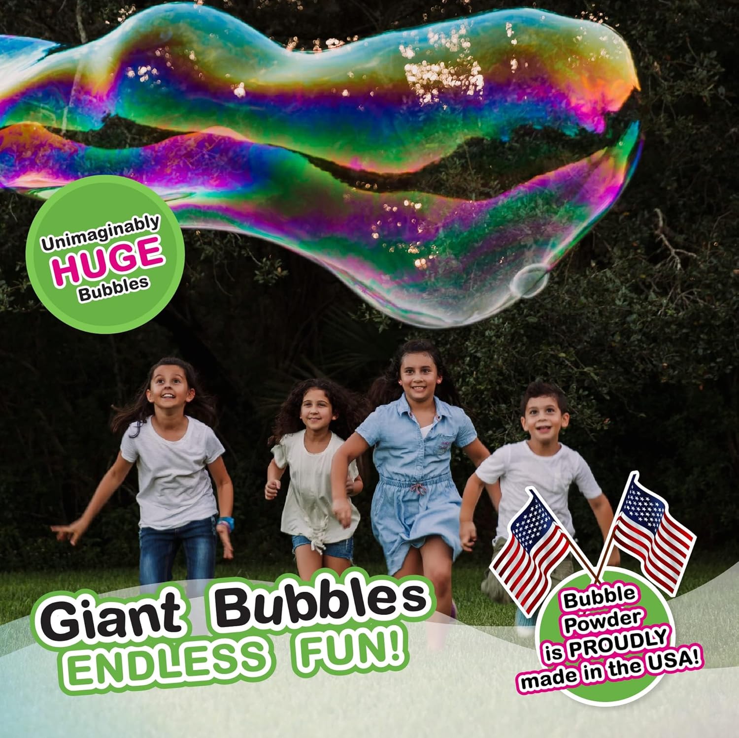 Giant Bubble Wand Kit: 3 Gallo - Kids Toys Made In Usa recensione e prezzo