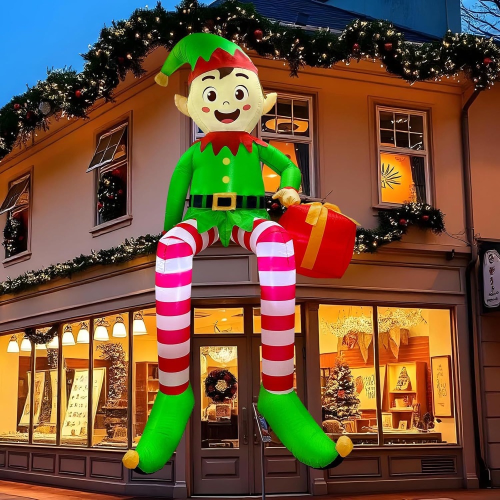 8FT Christmas Inflatables Sitt - Kids Toys Xmas recensione e prezzo