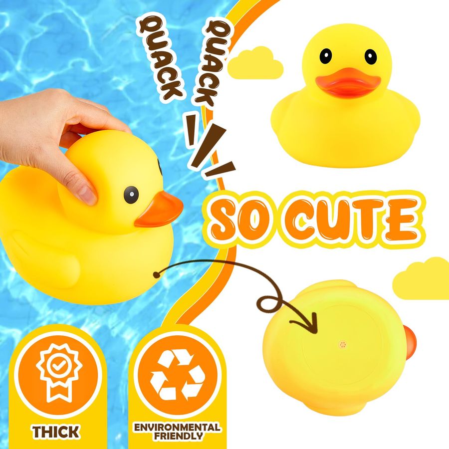 6 Pcs 5 Inches Large Yellow Ru - Rubber Duck Bath recensione e prezzo