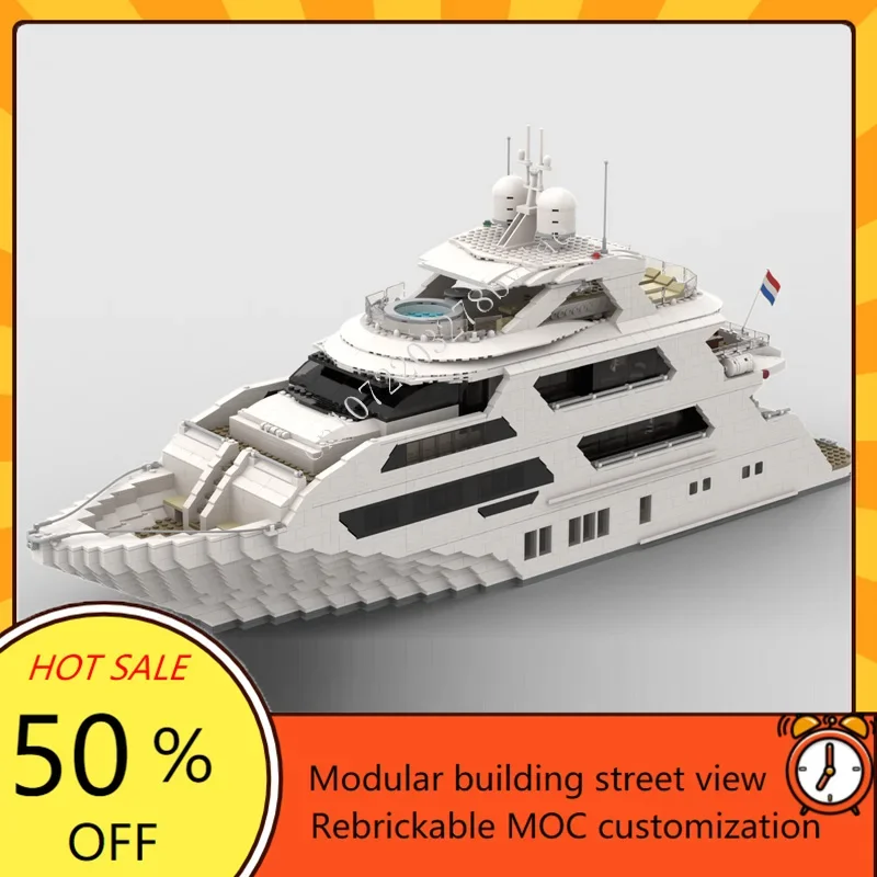 4657PCS Custom MOC Super Yacht - Kids Toys Xmas recensione e prezzo