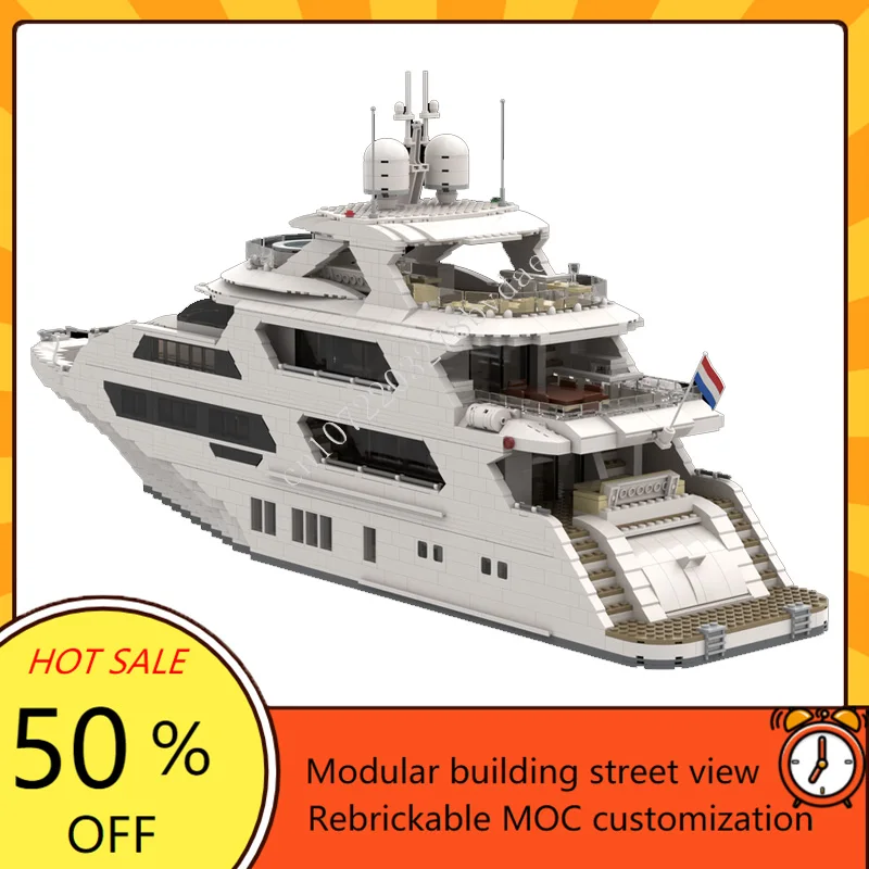 4657PCS Custom MOC Super Yacht - Kids Toys Xmas recensione e prezzo