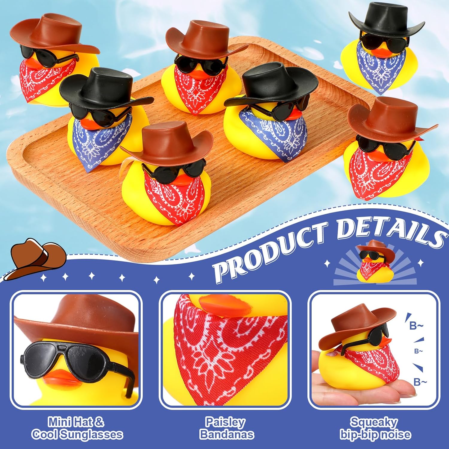 6/12/24/48 Set Cowboy Rubber D - Rubber Duck Bath recensione e prezzo