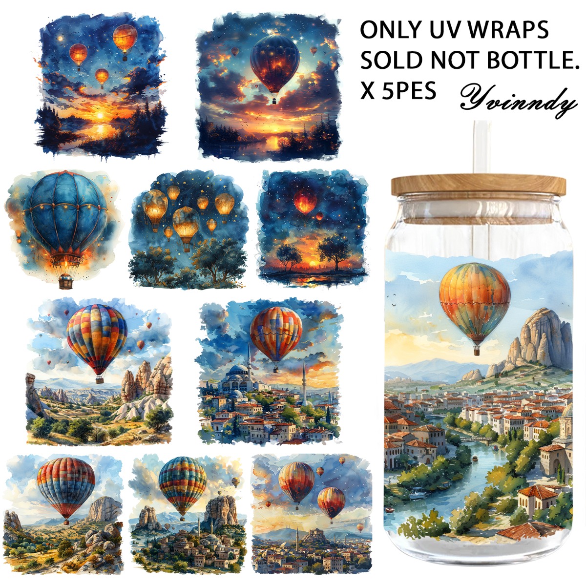 5PCS/Set Of 16OZ UV DTF DIY Tr - Water Balloon Set recensione e prezzo