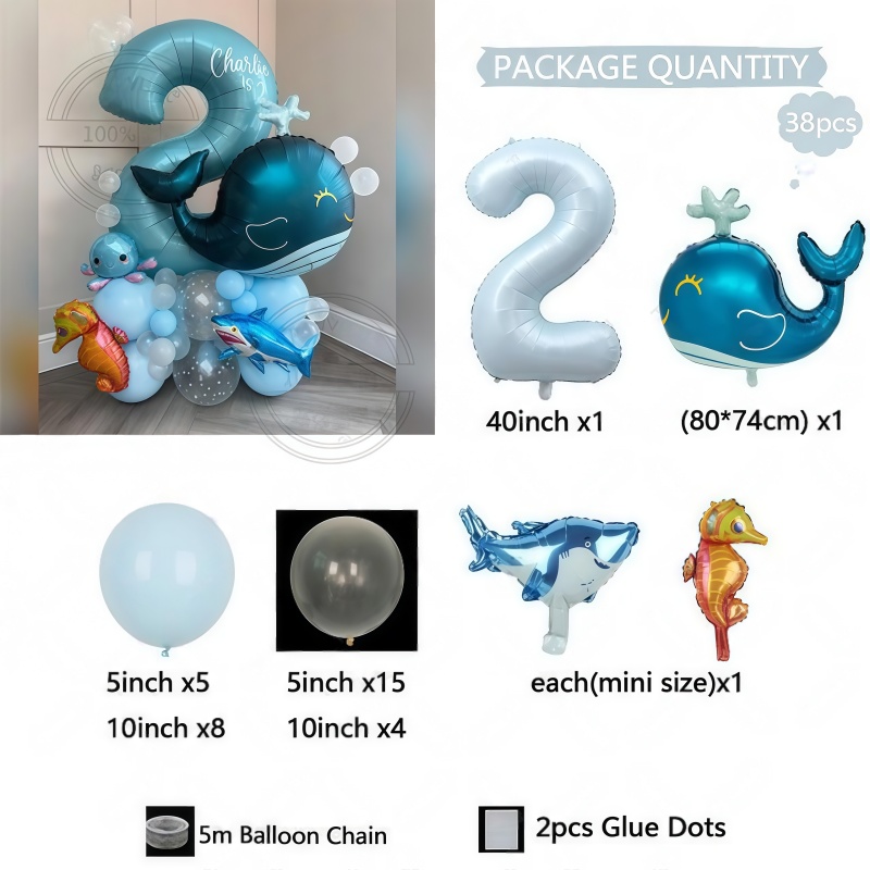 38Pcs Ocean Animal Themed Birt - Water Balloon Set recensione e prezzo