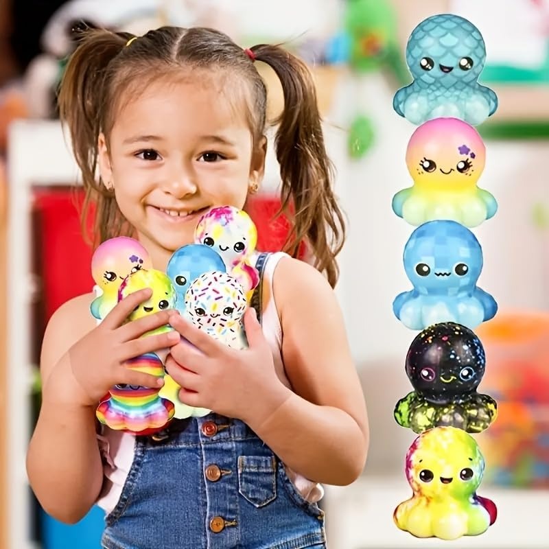 6/12PCS Octopus Slow Squishy T - Kids Toys Basket recensione e prezzo